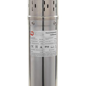 Насос глубинный QUATTRO ELEMENTI ELICA 800 (800 Вт, 5000 л/ч, для чистой, 50 м, 10.4 кг, нерж.корпус, провод 10м) (246-999)