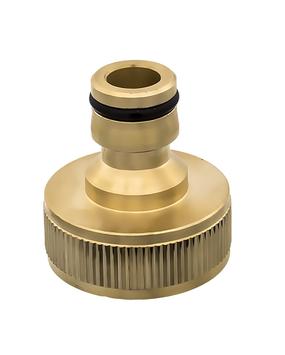 Штуцер для шланга QUATTRO ELEMENTI внутр. резьба   1" - БРС папа, латунь (246-340)
