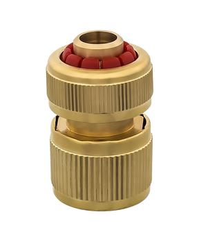 Соединитель быстроразъемный QUATTRO ELEMENTI для шланга 1/2", латунь, аквастоп (246-395)