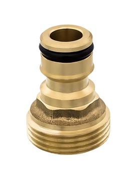Штуцер для шланга QUATTRO ELEMENTI внеш. резьба  3/4" - БРС папа, латунь (246-302)