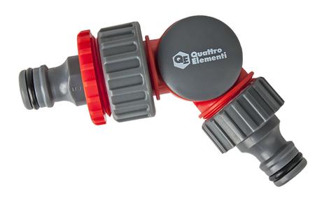 Штуцер для шланга QUATTRO ELEMENTI с изменяемым углом (241-482)