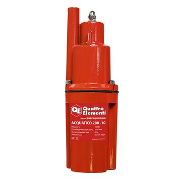 Насос вибрационный QUATTRO ELEMENTI Acquatico 200-10 (200 Вт, 960 л/ч, для чистой, 40м, кабель10 м, верхний забор, 2,4кг)