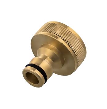 Штуцер для шланга QUATTRO ELEMENTI внутр. резьба   1" - БРС папа, латунь (246-340)