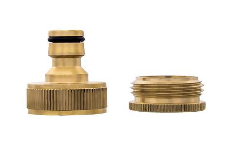 Штуцер для шланга QUATTRO ELEMENTI внутр. резьба  3/4" и 1" - БРС папа, латунь (246-364)