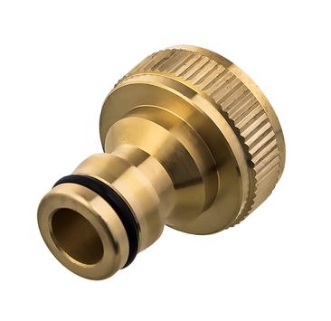 Штуцер для шланга QUATTRO ELEMENTI внутр. резьба  3/4" - БРС папа, латунь (246-333)