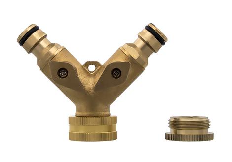 Разветвитель QUATTRO ELEMENTI 2-х канальный, внутр. резьба 3/4", латунь (246-418)