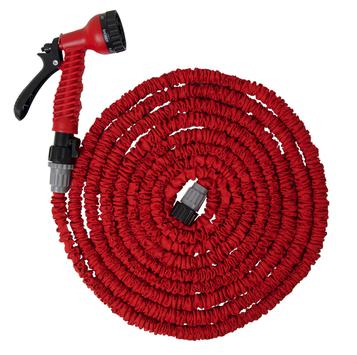 Шланг для воды растягивающийся QUATTRO ELEMENTI  23  метра, латекс, + Пистолет поливочный (244-865)