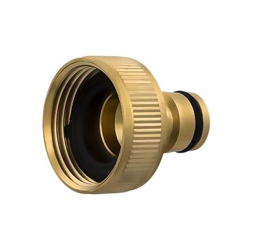 Штуцер для шланга QUATTRO ELEMENTI внутр. резьба   1" - БРС папа, латунь (246-340)