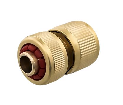 Соединитель быстроразъемный QUATTRO ELEMENTI для шланга 1/2", латунь, аквастоп (246-395)
