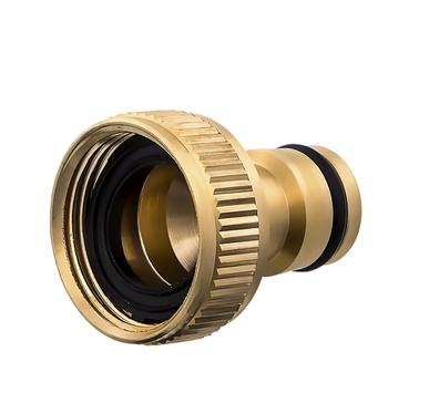 Штуцер для шланга QUATTRO ELEMENTI внутр. резьба  3/4" - БРС папа, латунь (246-333)