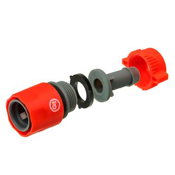 Соединитель быстроразъемный QUATTRO ELEMENTI для шланга 1/2", вращающийся, пластик (248-382)