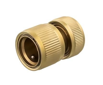 Соединитель быстроразъемный QUATTRO ELEMENTI для шланга 1/2", латунь, аквастоп (246-395)
