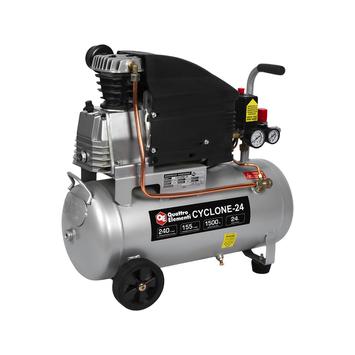 Компрессор масляный QUATTRO ELEMENTI CYCLONE-24 ( 240 л/мин, 24л, 1500 Вт, 8 бар, 26кг) (770-230)