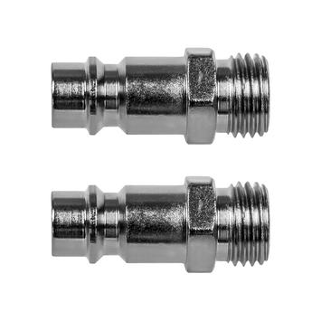 Фитинг-переходник QUATTRO ELEMENTI EQ-5, соединение папа EURO - папа резьба 1/4 "  (2 шт) (771-084)