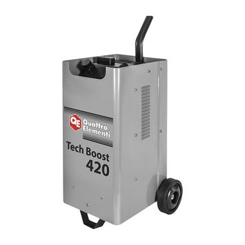 Пуско-зарядное устройство QUATTRO ELEMENTI Tech Boost 420 ( 12 / 24 Вольт, заряд до 75А, пуск до 390 А, 23кг)