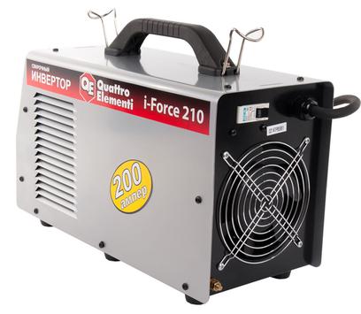 Аппарат электродной сварки, инвертор QUATTRO ELEMENTI i-FORCE 210 (200A, ПВ 100%, до 5 мм, (771-602)
