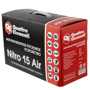 Пусковое устройство QUATTRO ELEMENTI Nitro 15 Air  (12В, 15000 мАч, 600 А,  Компрессор, US (790-335)