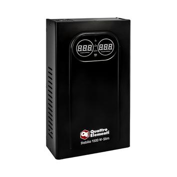 Стабилизатор напряжения настенный QUATTRO ELEMENTI Stabilia 1500 W-Slim (1500 ВА, 140-270 В) (917-780)