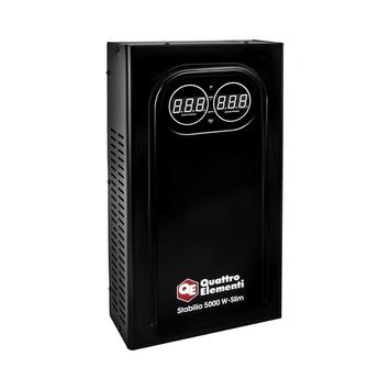 Стабилизатор напряжения настенный QUATTRO ELEMENTI Stabilia 5000 W-Slim (5000 ВА, 140-270 В) (917-810)
