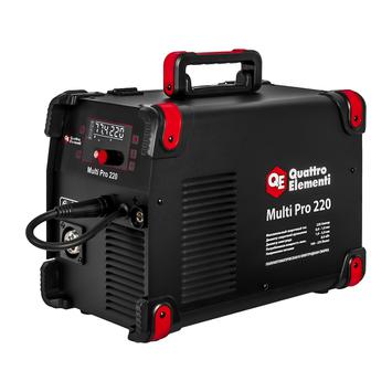 Аппарат полуавтомат. сварки, инвертор QUATTRO ELEMENTI Multi Pro 220 (220A, 3 вида сварки MIG/TIG/MMA, кат. 5кг, дисплей) (920-803)