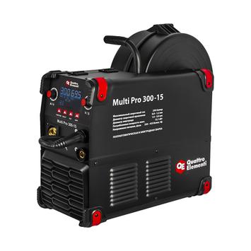 Аппарат полуавтомат. сварки, инвертор QUATTRO ELEMENTI Multi Pro 300-15 (300A, 3 фазы, 3 вида сварки MIG/TIG/MMA, кат.15 кг,Диспл.)(920-827)