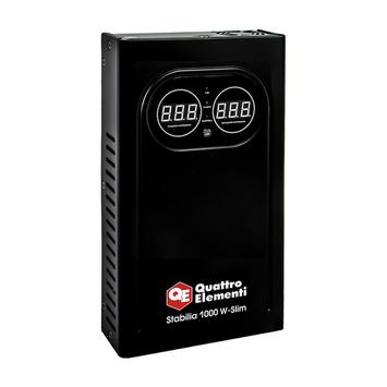 Стабилизатор напряжения настенный QUATTRO ELEMENTI Stabilia 1000 W-Slim (1000 ВА, 140-270 В) (917-773)